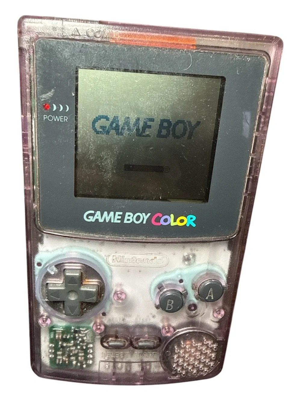 Vintage Nintendo Game Boy Color - Atomic Purple Clear Shell